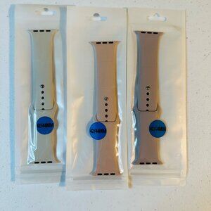 Set of 3 Smartwatch Wristbands 42/44mm M/L Silicone Replacement Straps